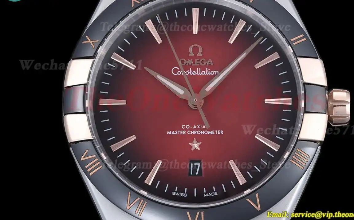 Constellation 41mm Cer RG LE Red Black Dial GDF MY8215