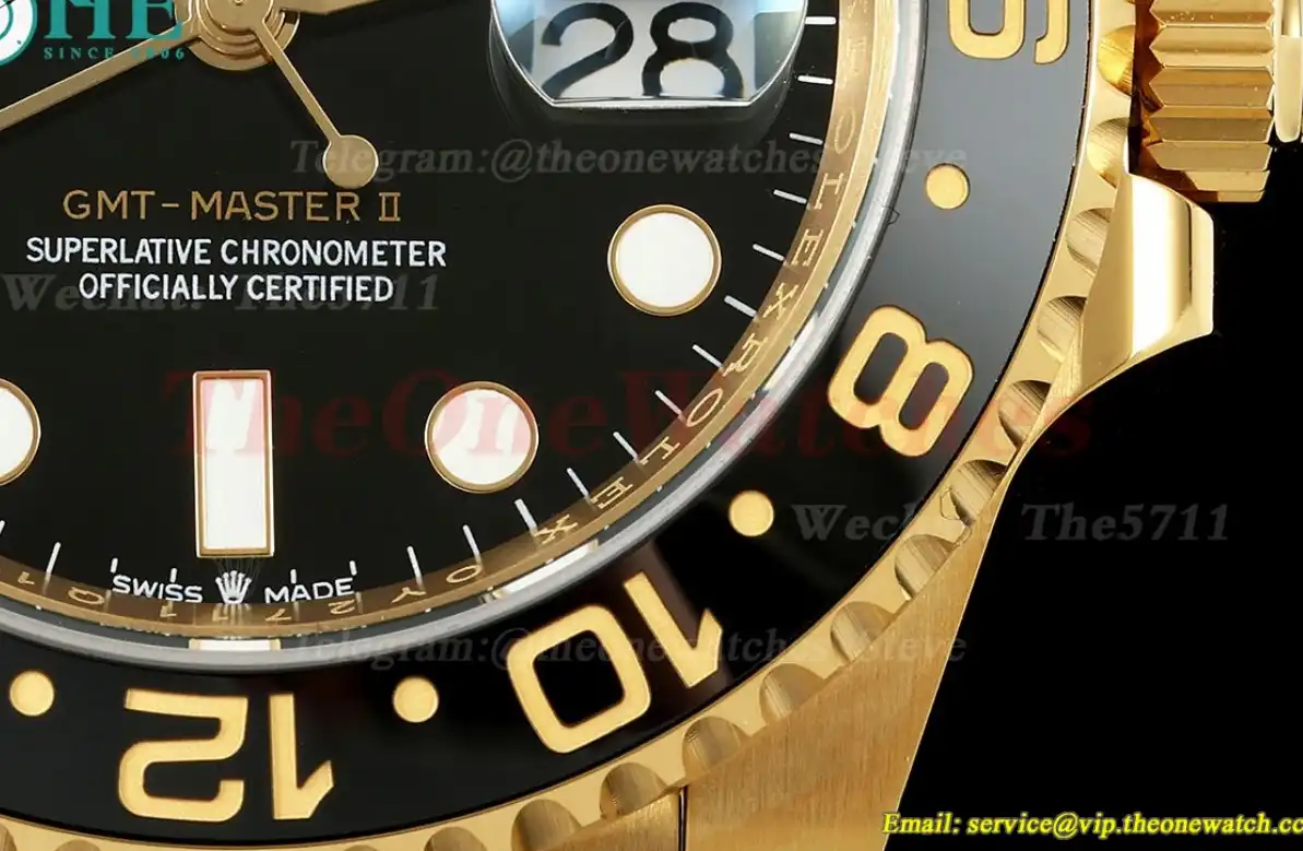 GMT Master II 126718 Jub 40mm YG YG Black Dial EWEF V2 SH3285