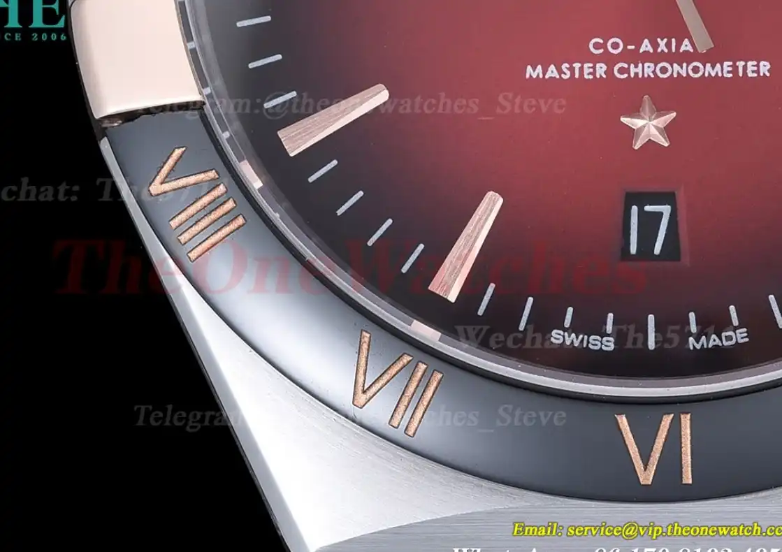 Constellation 41mm Cer RG LE Red Black Dial GDF MY8215