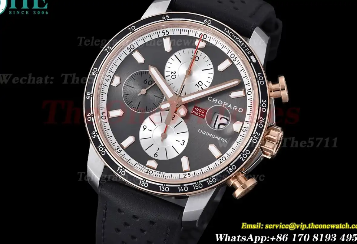 Mille Miglia Race 44mm RG LE Grey White Dial V7F A7750