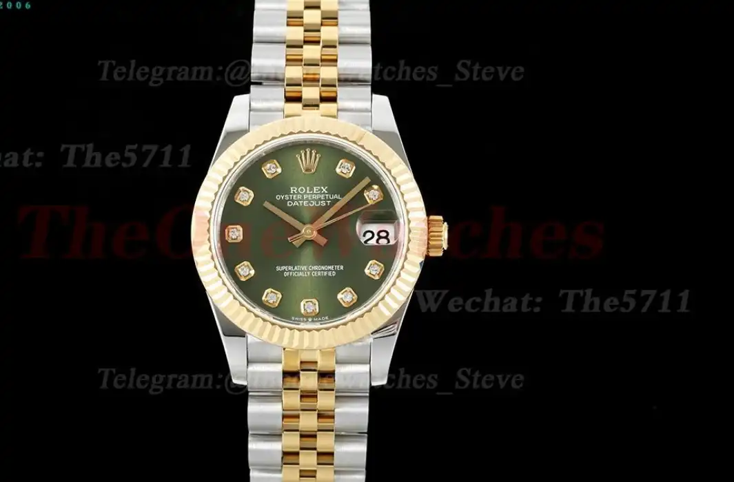 Datejust 178313 31mm Jub YG SS Green Dia GMF A2824