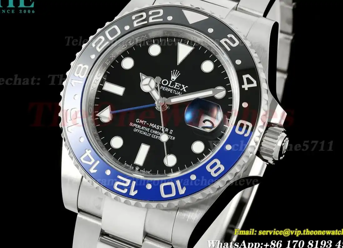 GMT Master II 126710 Batman Oys 40mm SS SS Black Dial THBF SH3285