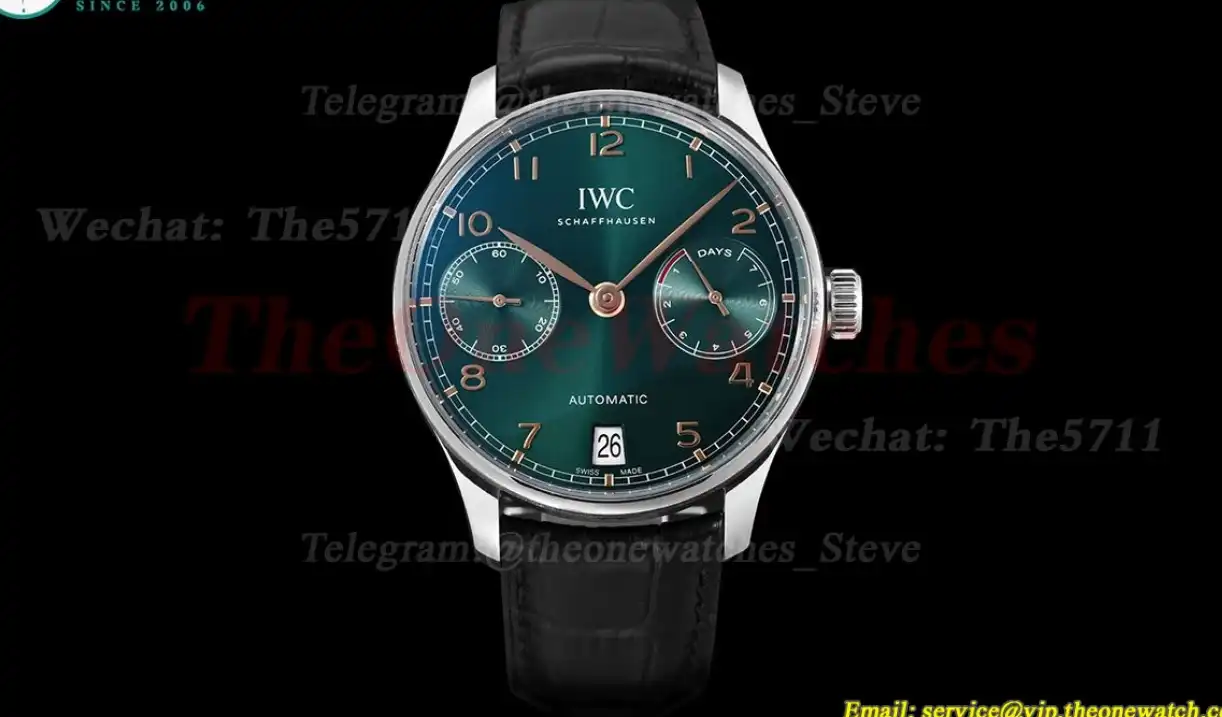 Portugieser 7 Days 42mm SS LE Green Dial ZF V5 A52010