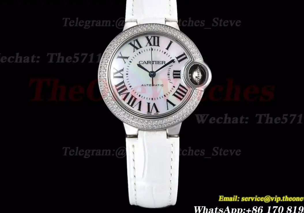 Ballon Bleu De Cartier 33mm Dia SS LE Mop Dial GDF NH05