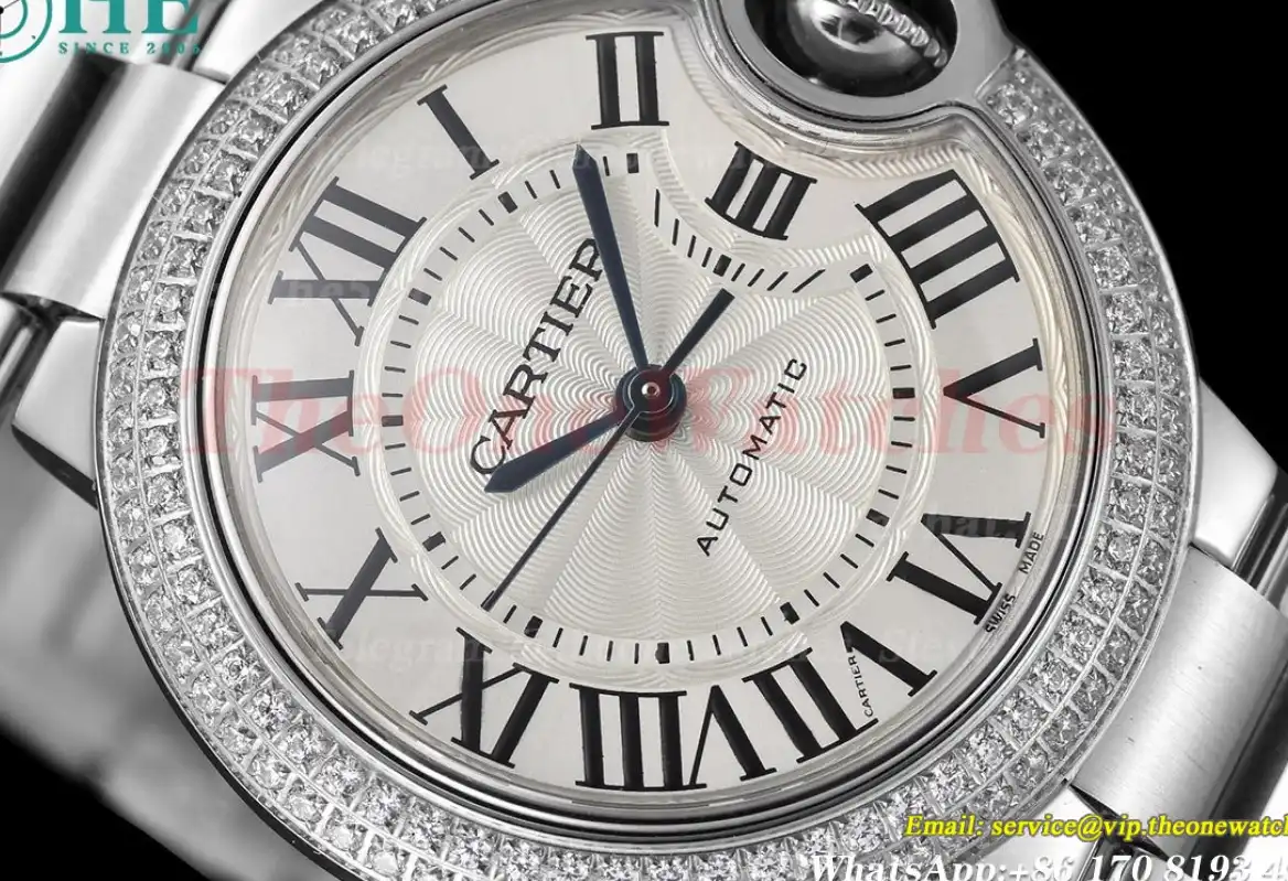 Ballon Bleu De Cartier 33mm SS SS White Rmn GDF NH05