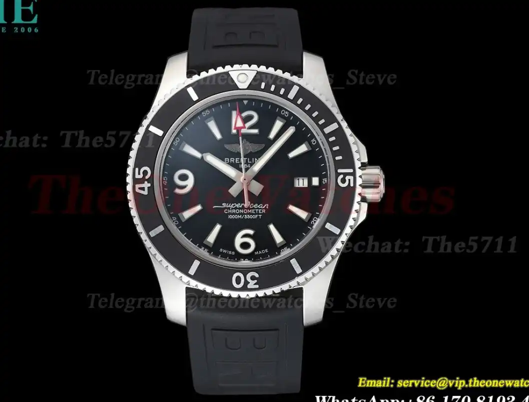 Superocean 44mm SS RU Black Dial BLSF A2824