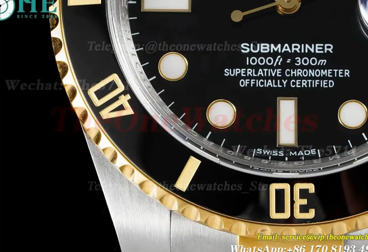 Submariner 116613LN 40mm Wrapped YG SS Black Dot KF VR3135