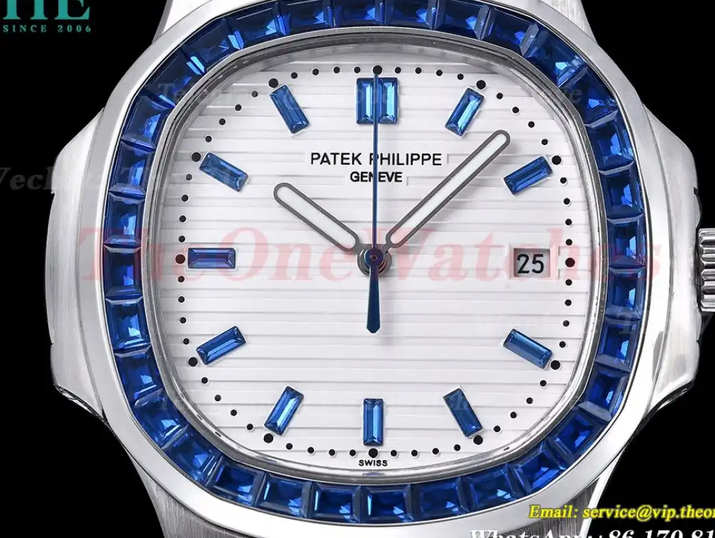 Nautilus 40mm SS SS Bule Dia White Dial GDF MY8215