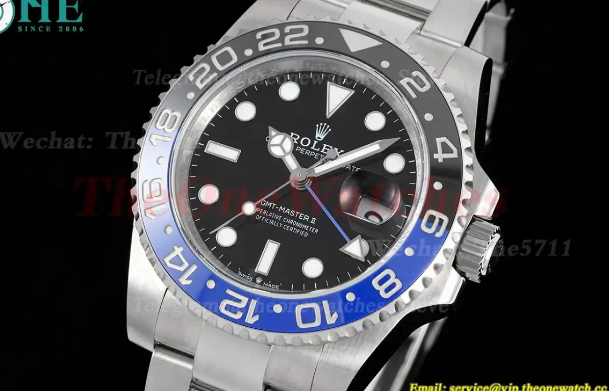 GMT Master II 126710 Batman Black Blue Cer 904L GMF V6 VR3285