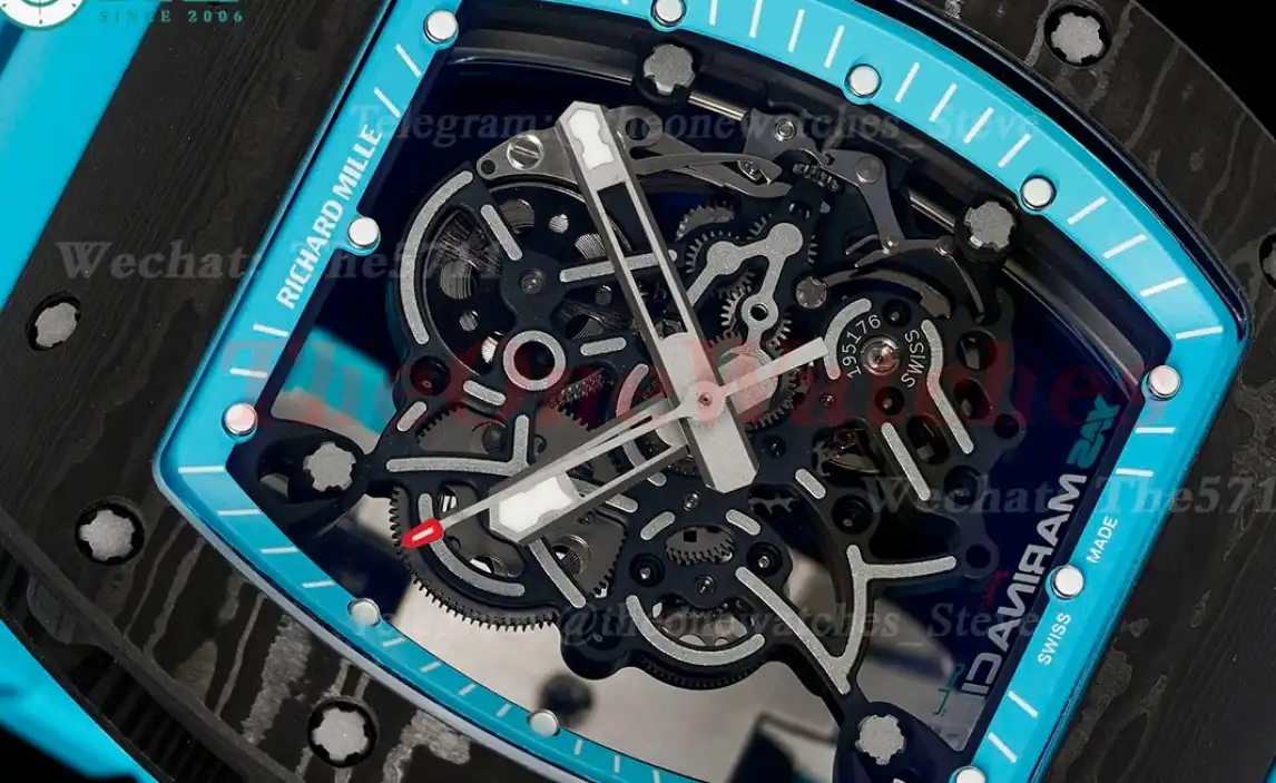 RM055 Yas Marina Circuit Blue NTPT RU Skeleton Dial ZF RMUL2 Super Clone