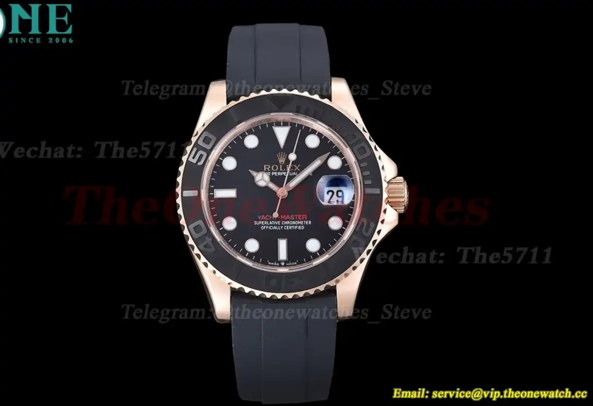 Yacht-Master 126655 40mm RG SS Black Dot GDF MY8215