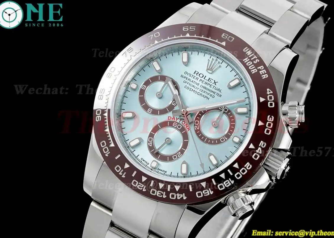 Daytona 116506 40mm SS SS Ice Blue Dial OMF A7750