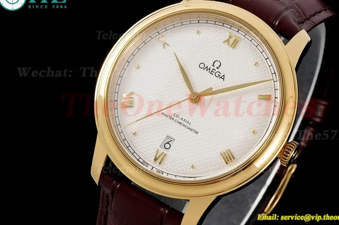 De Ville Prestige Date 40mm YG LE White Dial MKS A8800