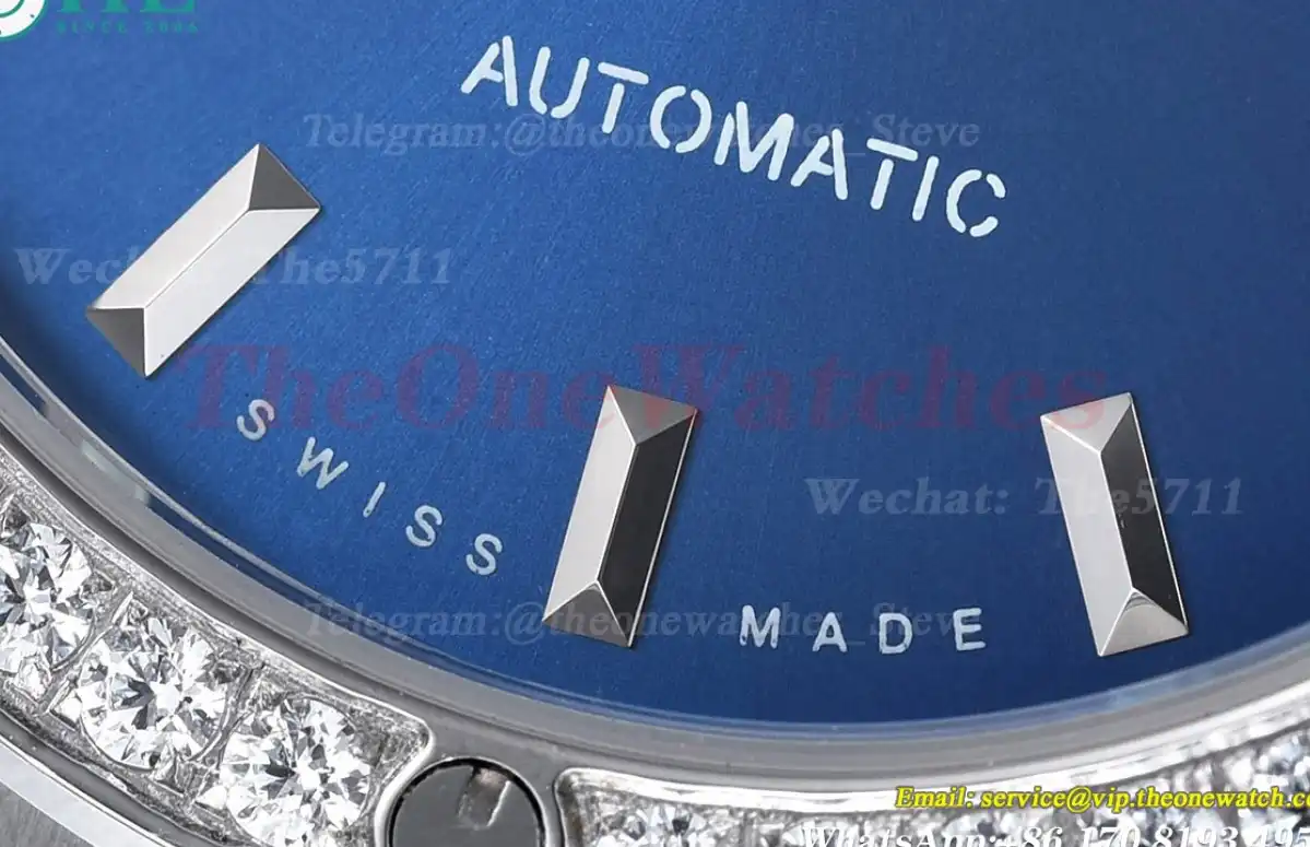 Classic Fusion 42mm Diamond SS RU Black Blue Dial GDF MY8215