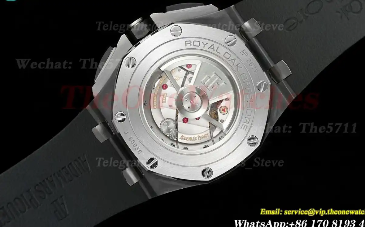 Royal Oak Offshore 26405CE 44mm Cer RU Black Dial TKF A7750