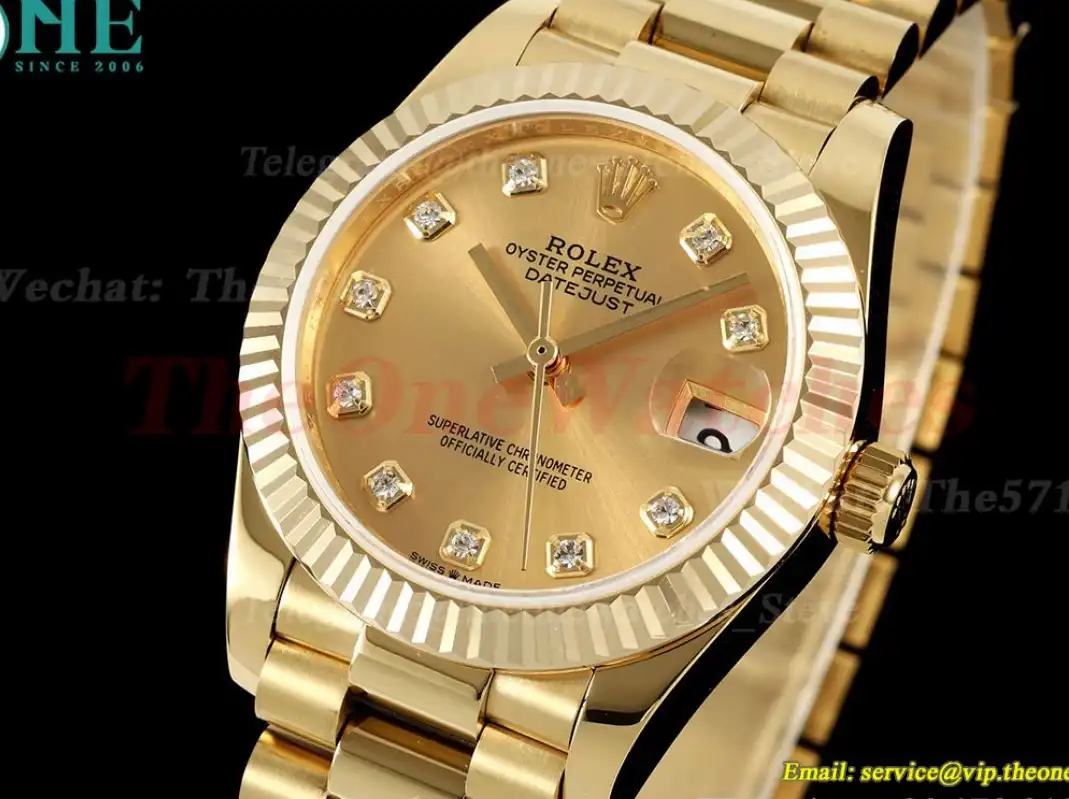 Datejust 278278 31mm Pres Dia YG YG Gold Dial GMF A2824