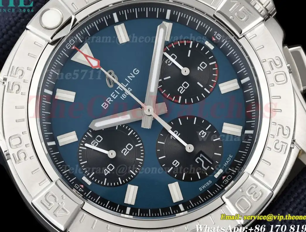 Avenger B01 Chrono 44mm SS NY Blue Dial BLSF Cal.01