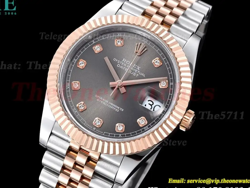 Datejust 126231 36mm Grey Dia SS RG GMF A2824