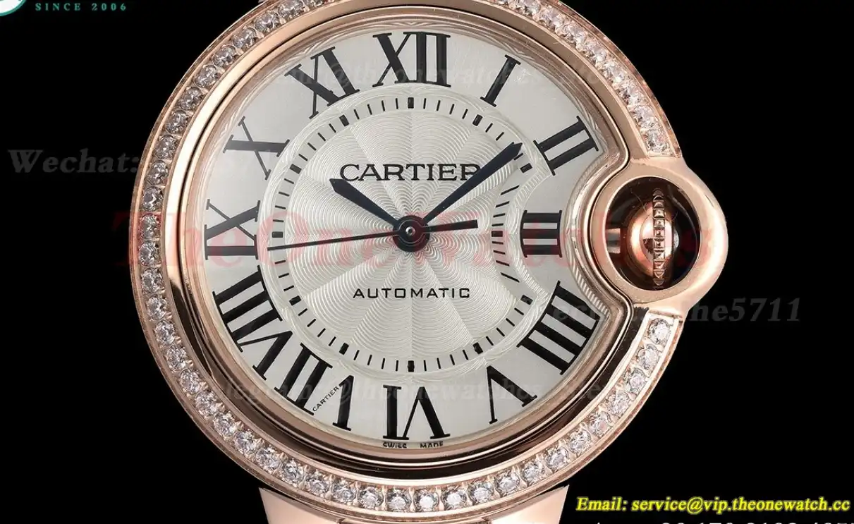 Ballon Bleu De Cartier 33mm RG RG White Rmn GDF NH05