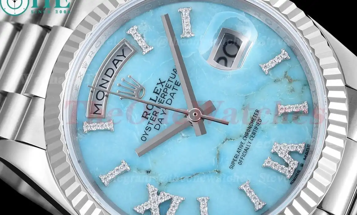 DayDate 36mm SS SS Flt Pres Turquoise Dial RAF A2836