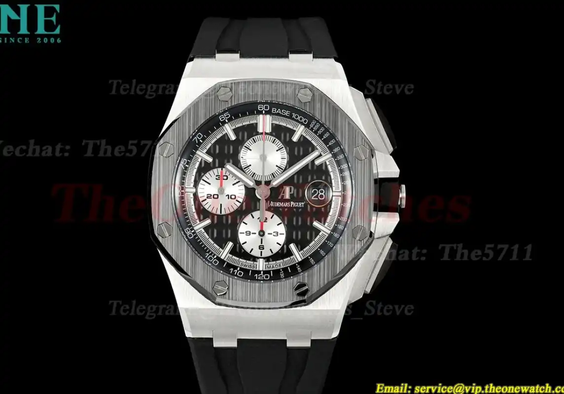 Royal Oak Offshore 26400IO 44mm SS RU Black  Dial TKF A7750