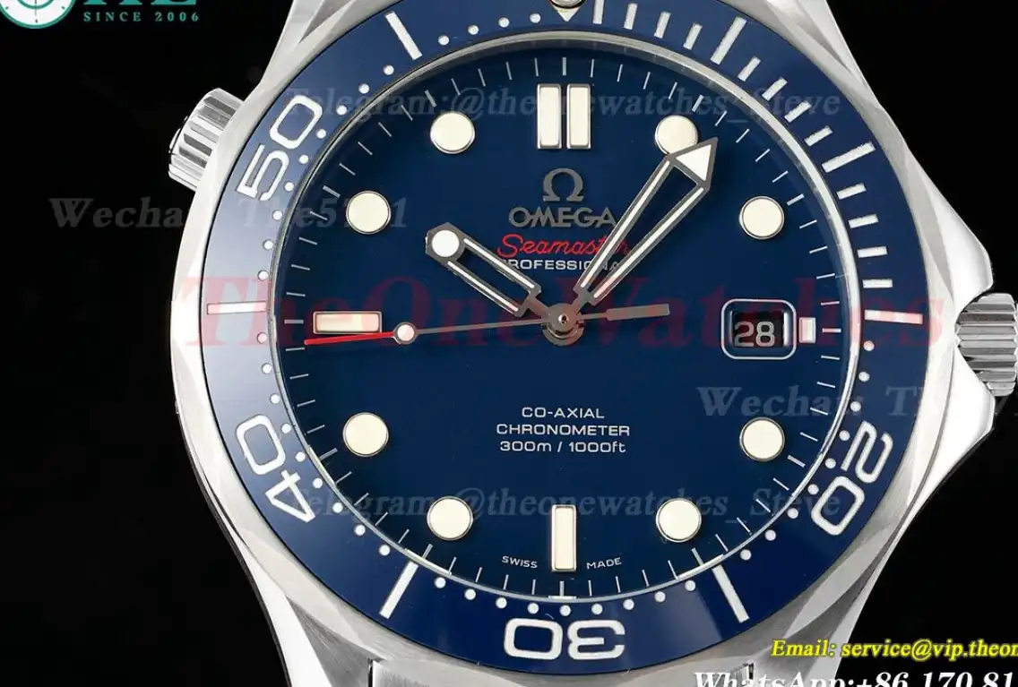 Seamaster 300m 2017 SS SS Blue Dial OMF A2824