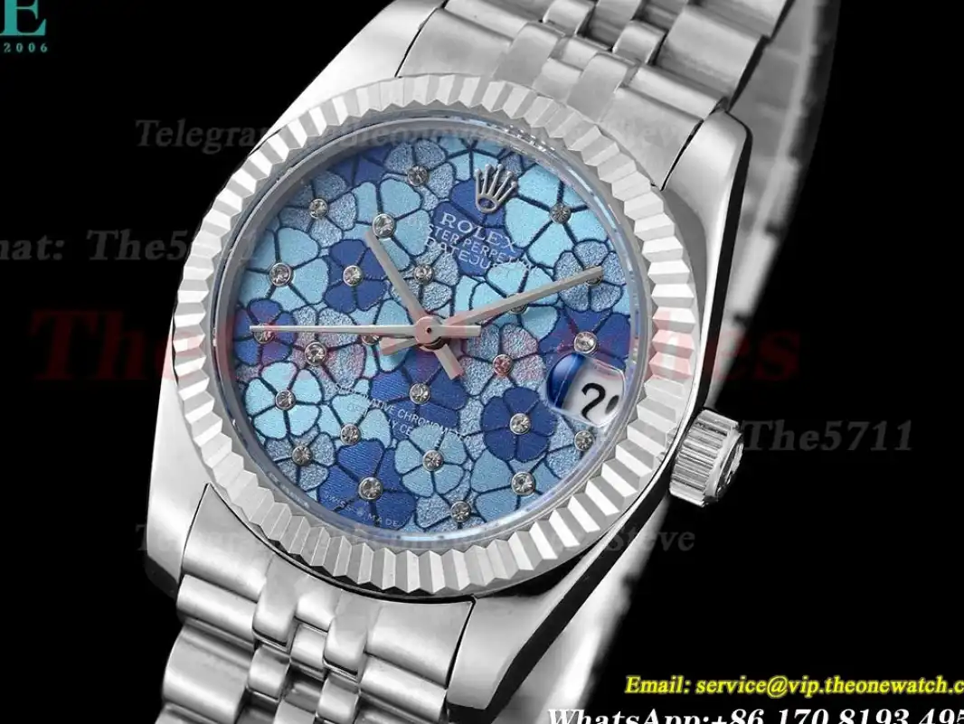 Datejust 31mm 278274 SS SS Blue Flower Dial GDF MY8215