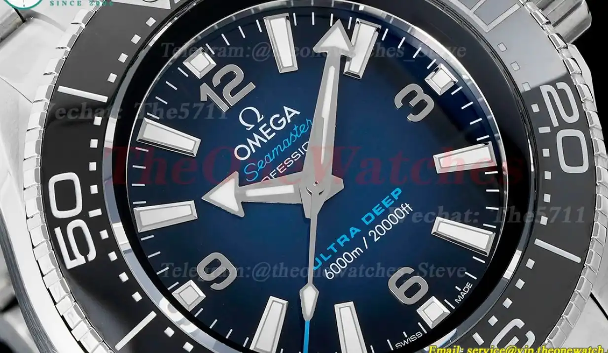 Planet Ocean Ultra Deep 45.5mm SS SS Gradient Blue Dial TF A2824