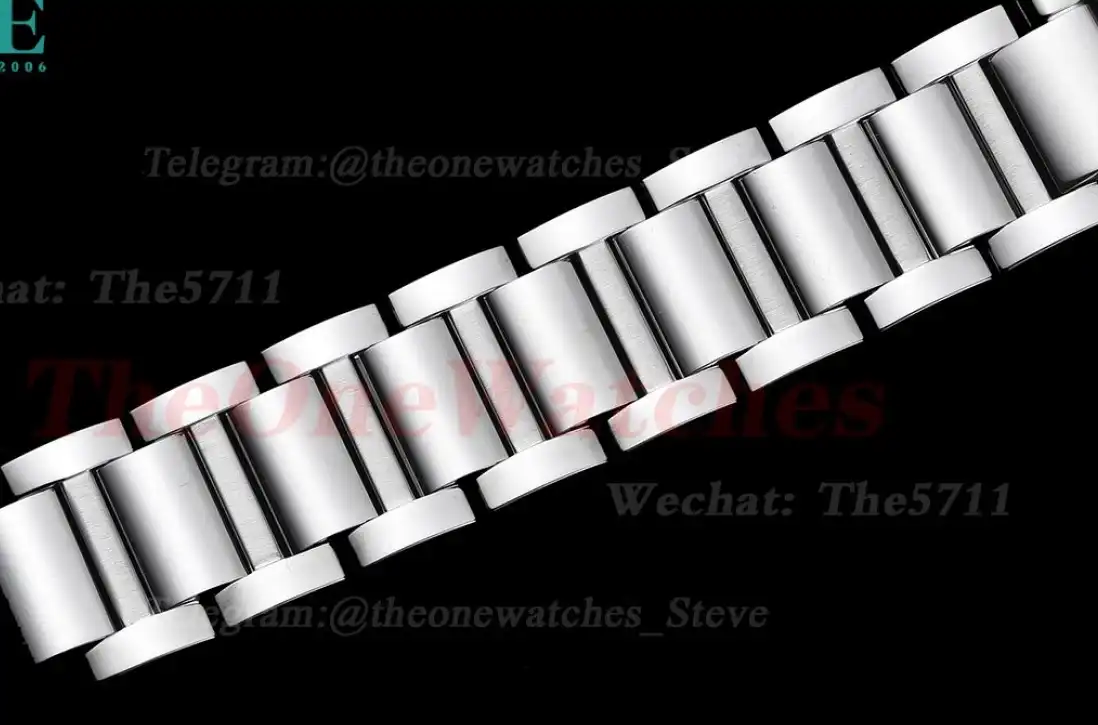 Tank Must Small Diamond Bezel White Dial On SS Bracelet K11F Quartz