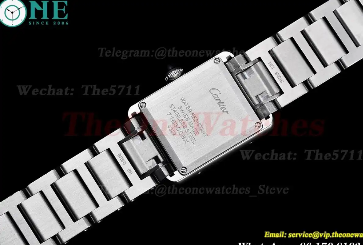 Tank Must Small White Dial On SS Bracelet K11F Quartz