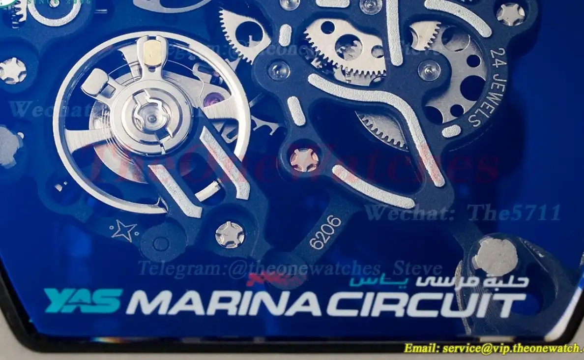 RM055 Yas Marina Circuit White NTPT RU Skeleton Dial ZF RMUL2 Super Clone