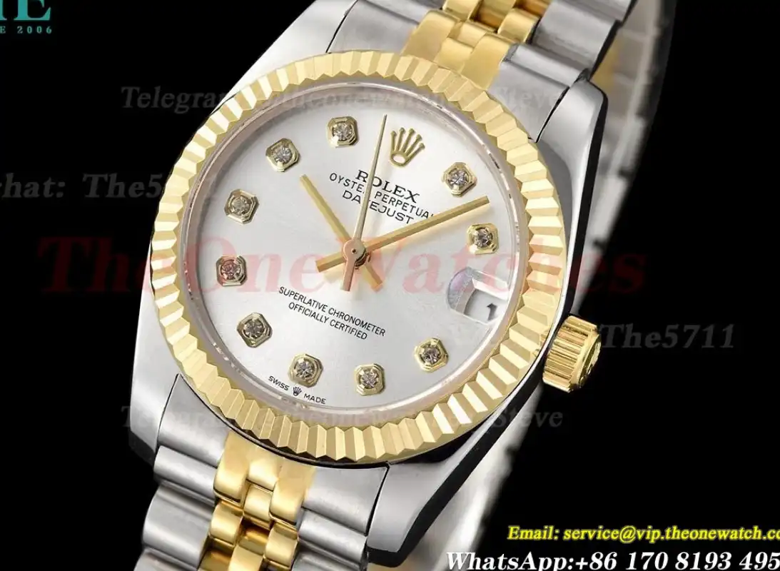 Datejust 31mm 278273 YG SS Silver Dia GDF MY8215