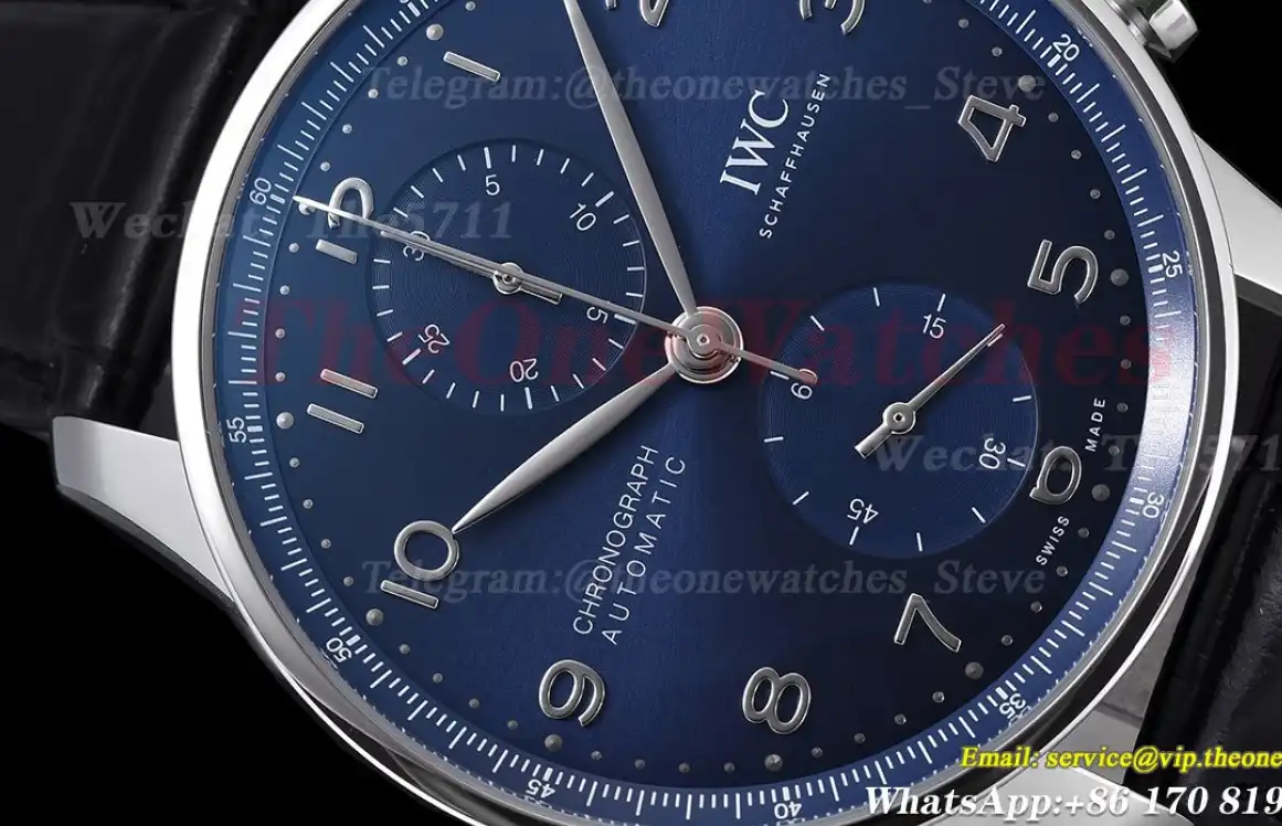 Portugieser Chrono IW371606 41mm SS LE Blue Num ZF A69355