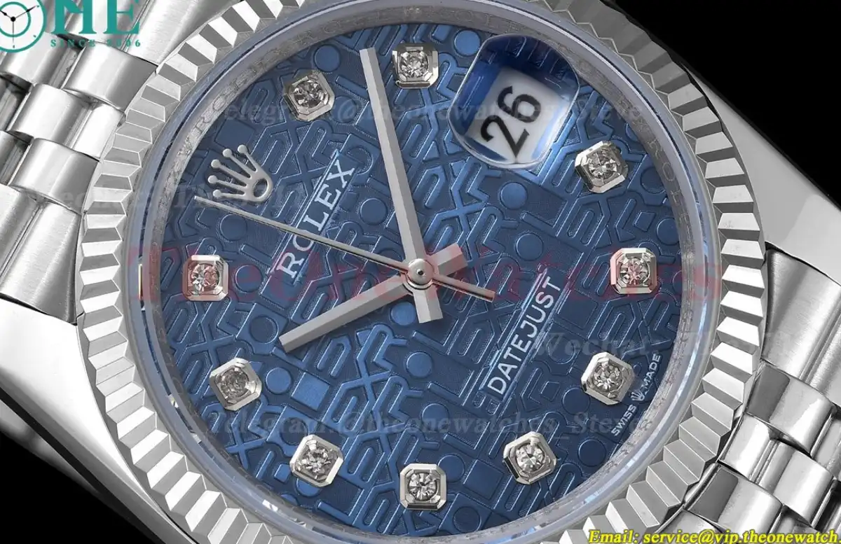 Datejust 126234 36mm Jub SS SS Blue Textured GDF MY8215