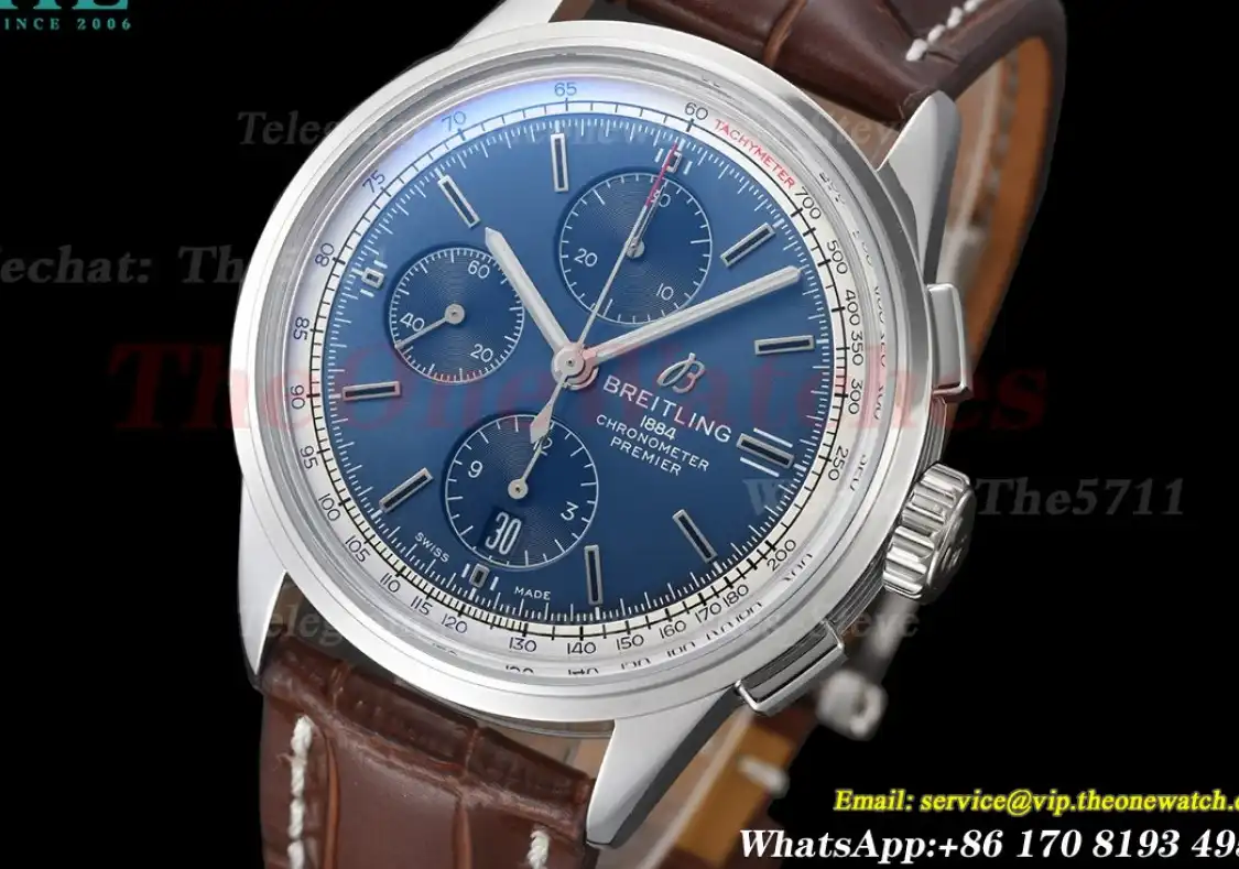 Premier Chronograph 42mm SS LE Blue Dial BLSF A7750