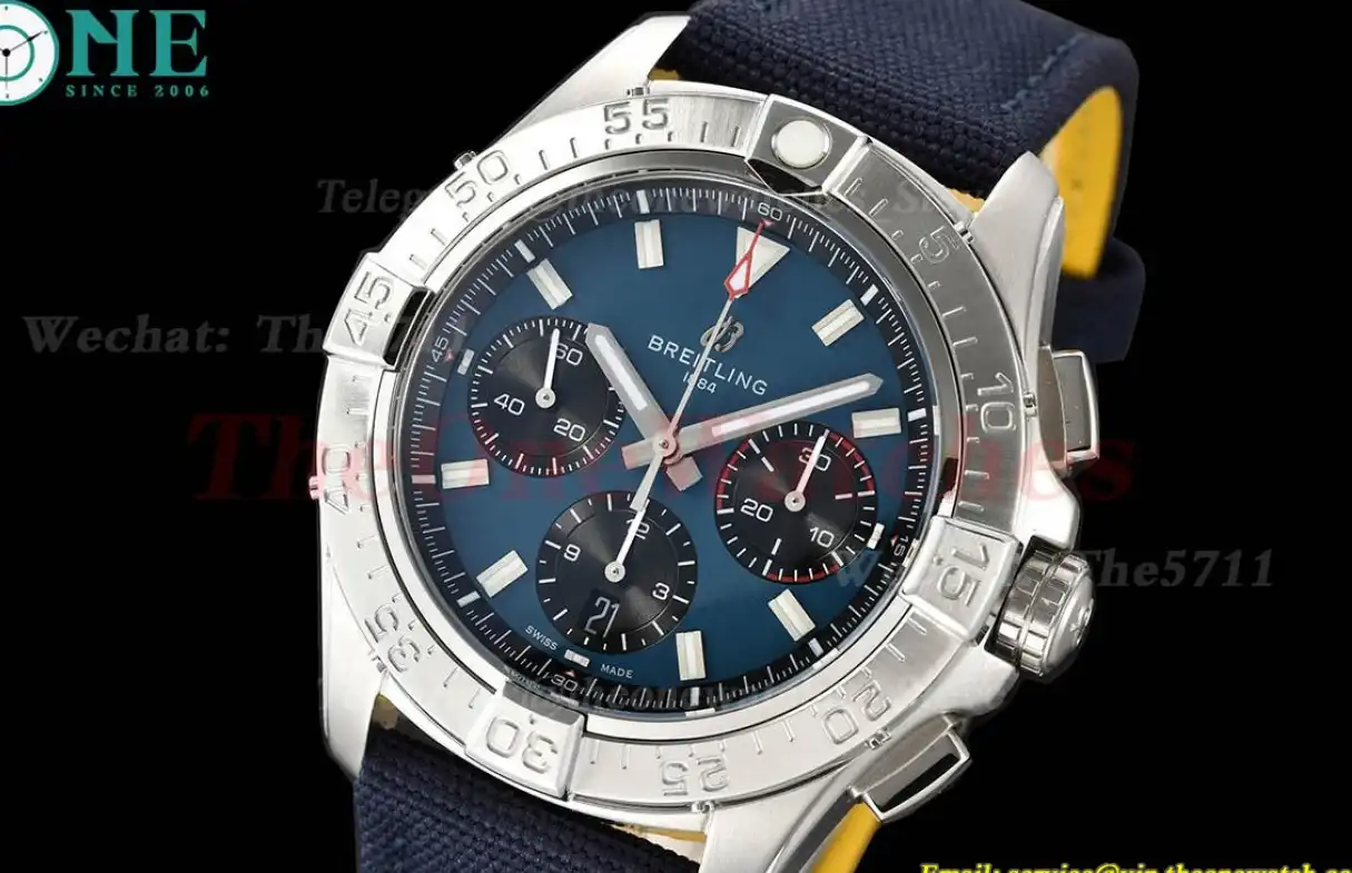 Avenger B01 Chrono 44mm SS NY Blue Dial BLSF Cal.01