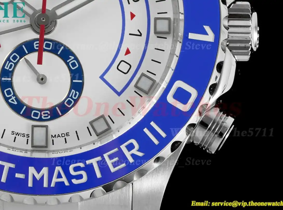 Yacht-Master II 116680 44mm SS SS White Num KF A7750