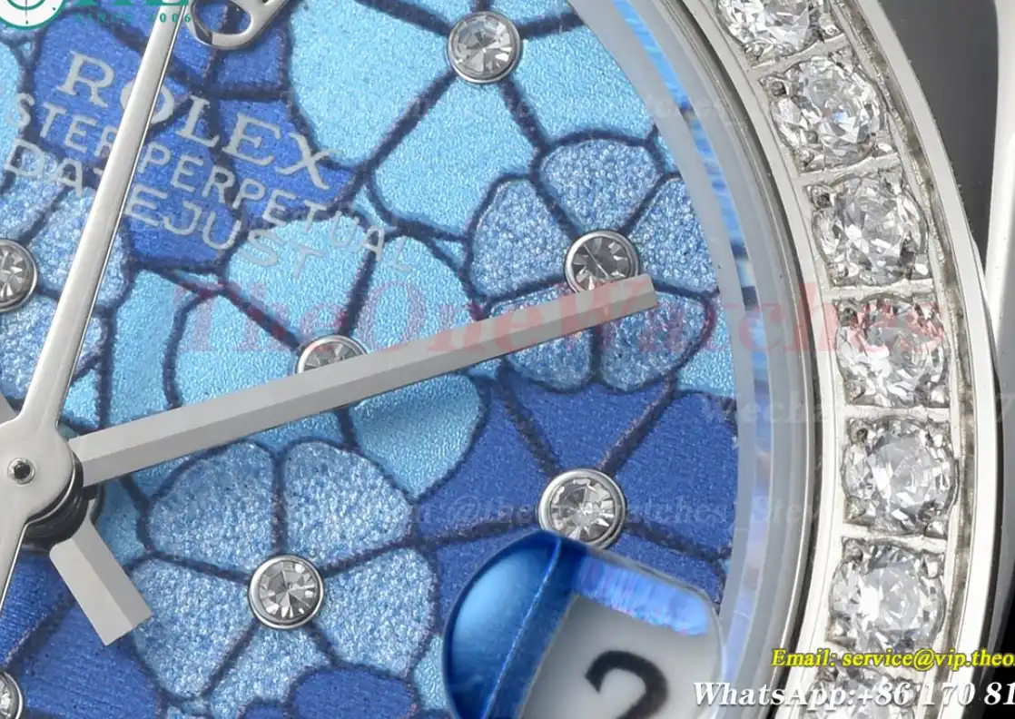 Datejust 28mm Dia SS SS Blue Flower Dial GDF MY8215