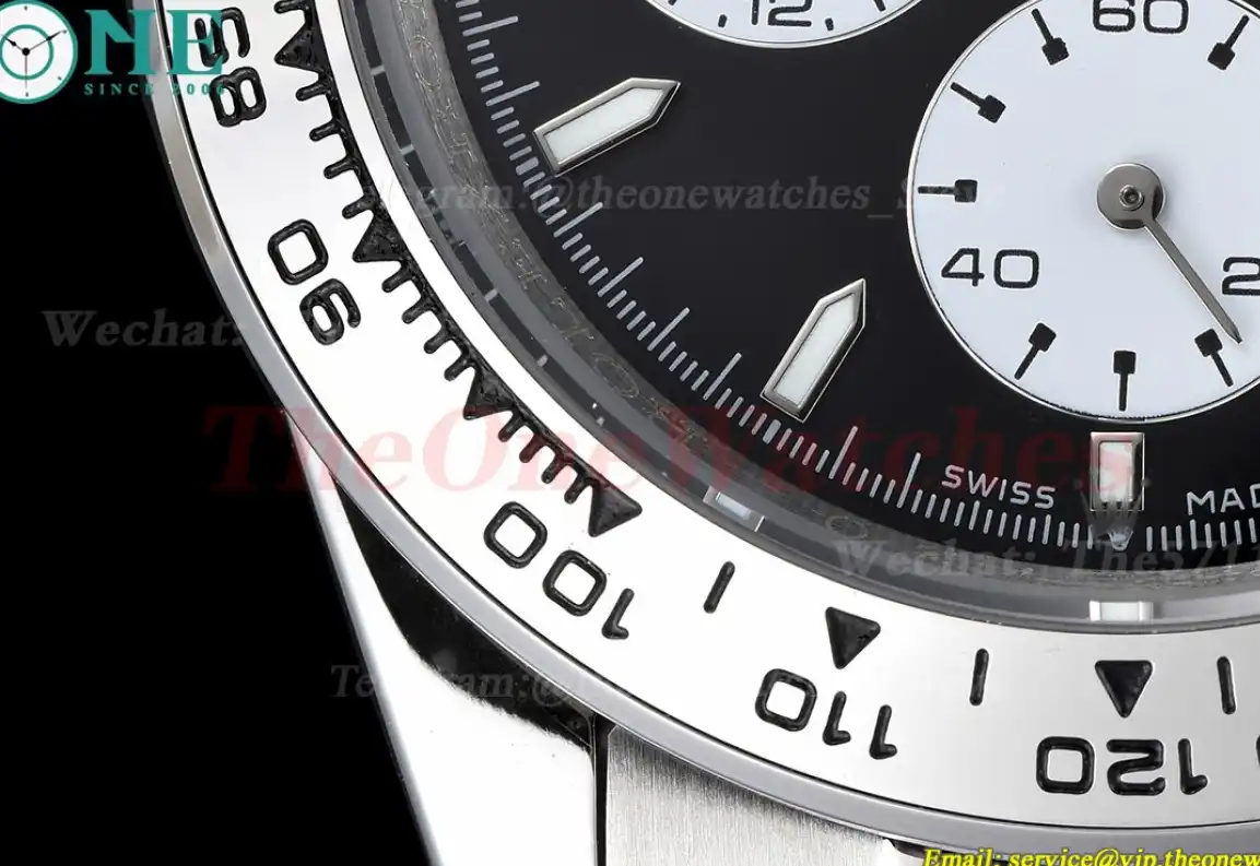 Daytona 40mm SS SS Black White GDF A3836