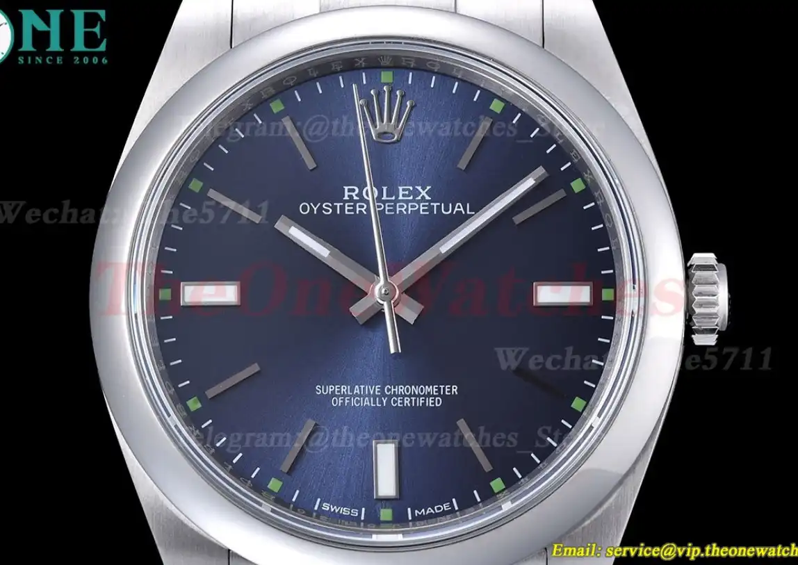 Oyster Perpetual 114300 39mm SS SS Blue EWF VR3132