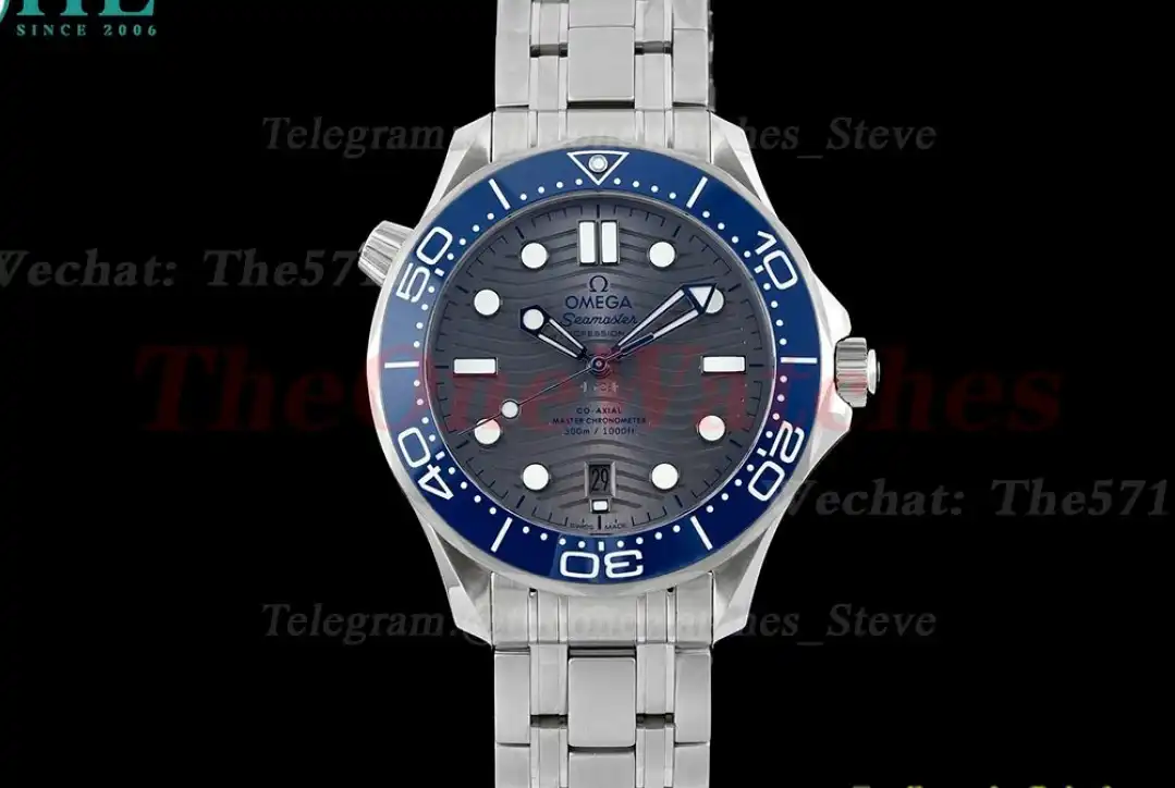 Seamaster 300m 42mm SS SS Grey Blue ZF A8800