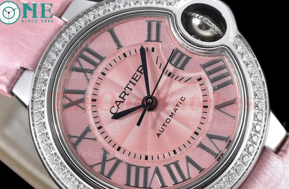 Ballon Bleu De Cartier 33mm Dia SS LE Pink Dial GDF NH05