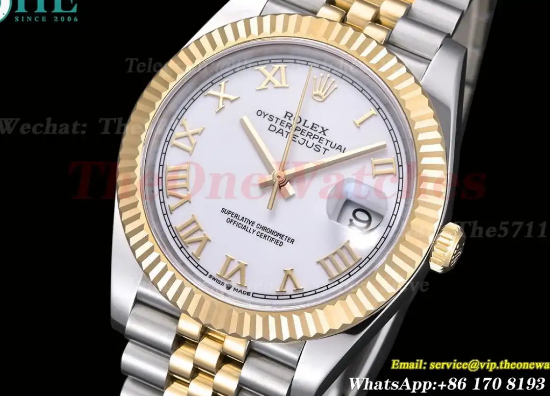 Datejust 126333 41MM YG SS White Rmn EWEF A3235