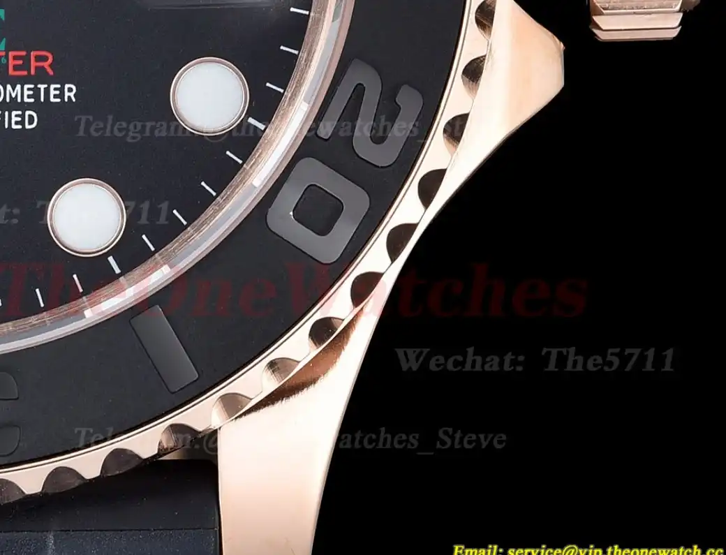 Yacht-Master 126655 40mm RG SS Black Dot GDF MY8215