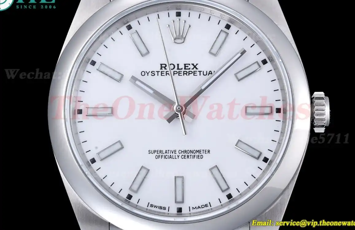 Oyster Perpetual 114300 39mm SS SS White EWF VR3132