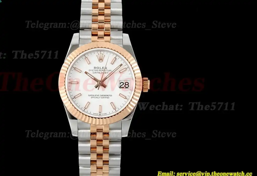 Datejust 278271 31mm Jub SS RG White Stk GMF A2824