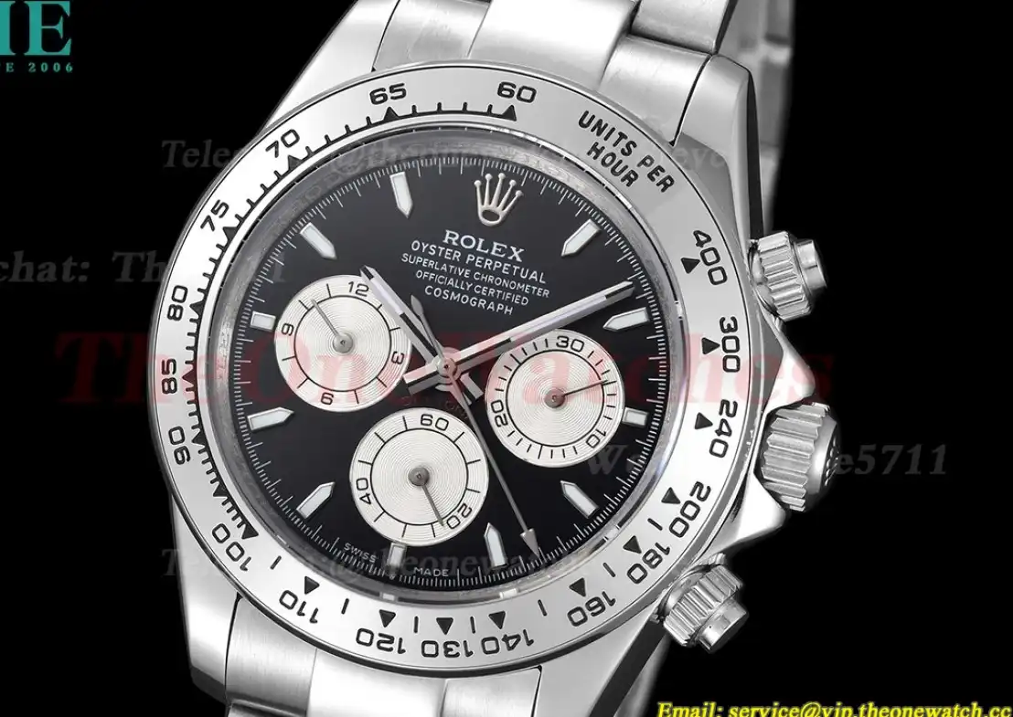 Daytona 40mm SS SS Black White GDF A3836