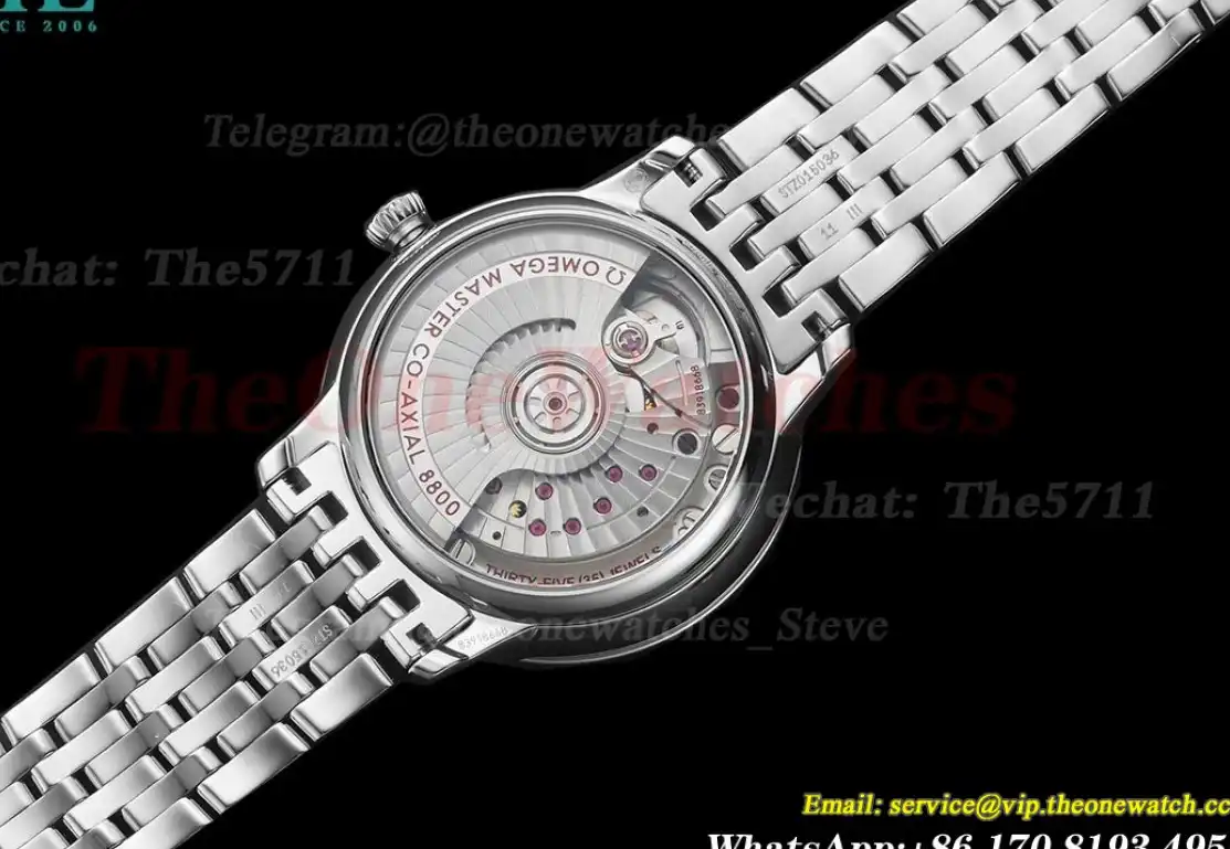 De Ville Prestige Ladies 34mm SS SS White Mop Dial VSF A8800