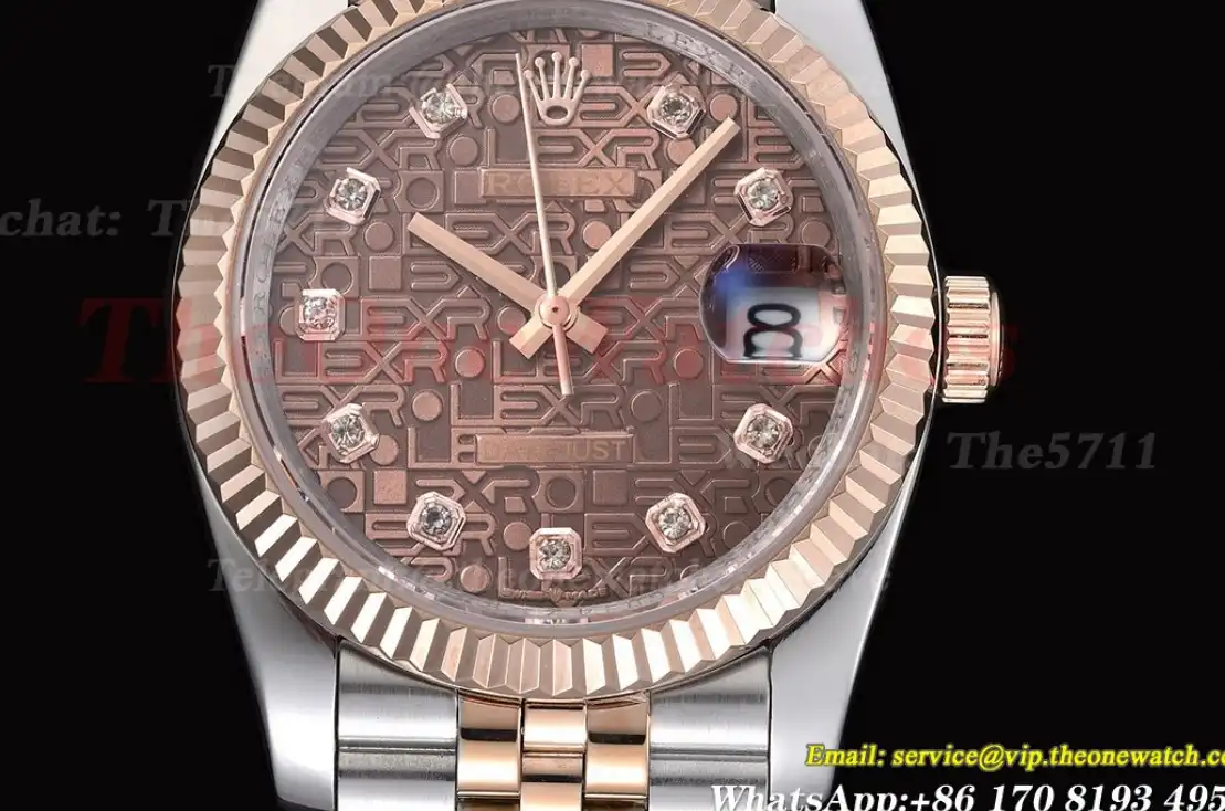 Datejust 126231 36mm Jub RG SS Brown Textured GDF MY8215