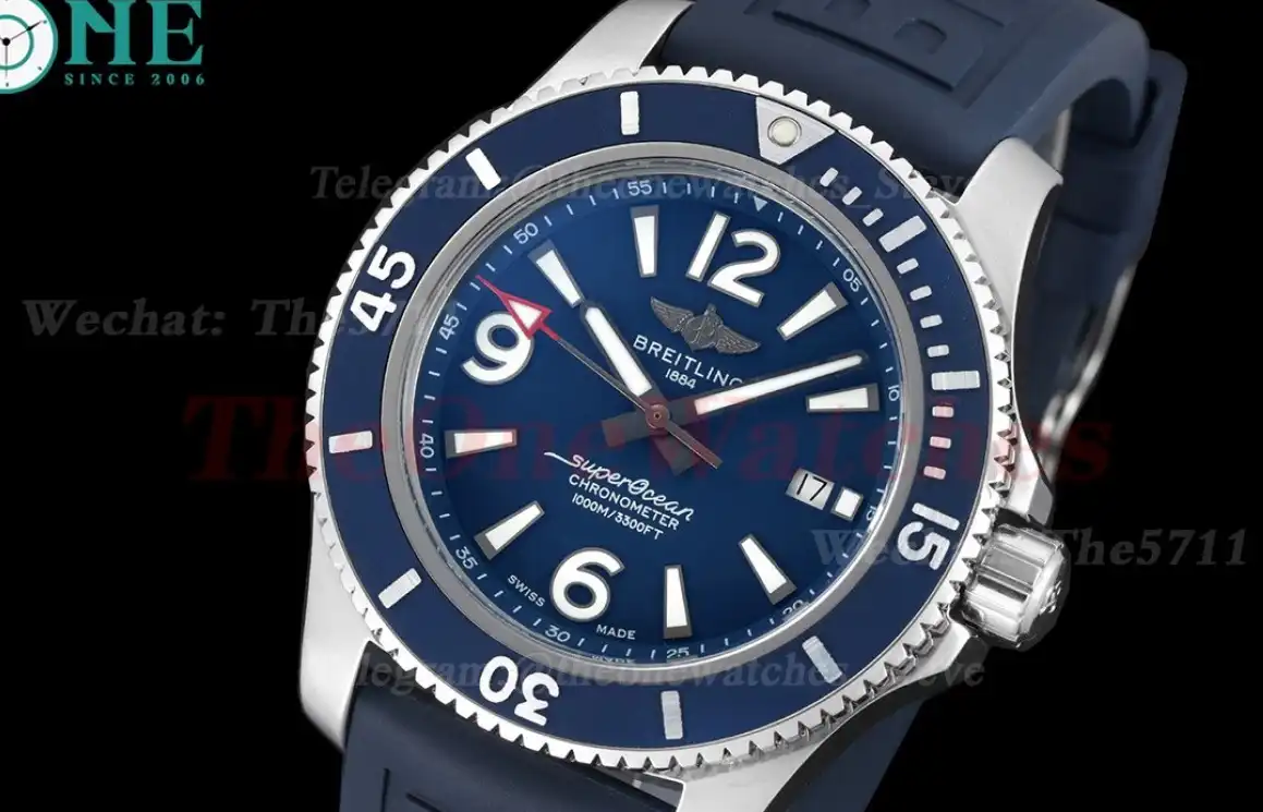 Superocean 44mm SS RU Blue Dial BLSF A2824